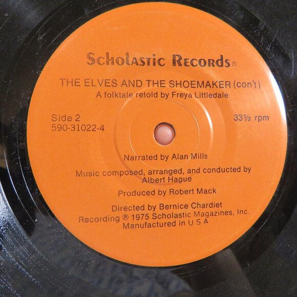 Elves and The Shoemaker LP Vinyl Record  33 1/2 RPM 1975 Scholastic - Picture 5 of 6